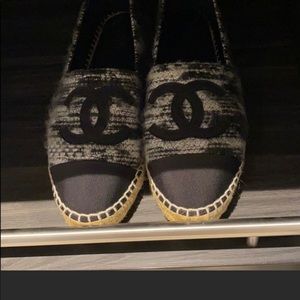 Chanel espadrilles- brand new tweed Chanel shoes